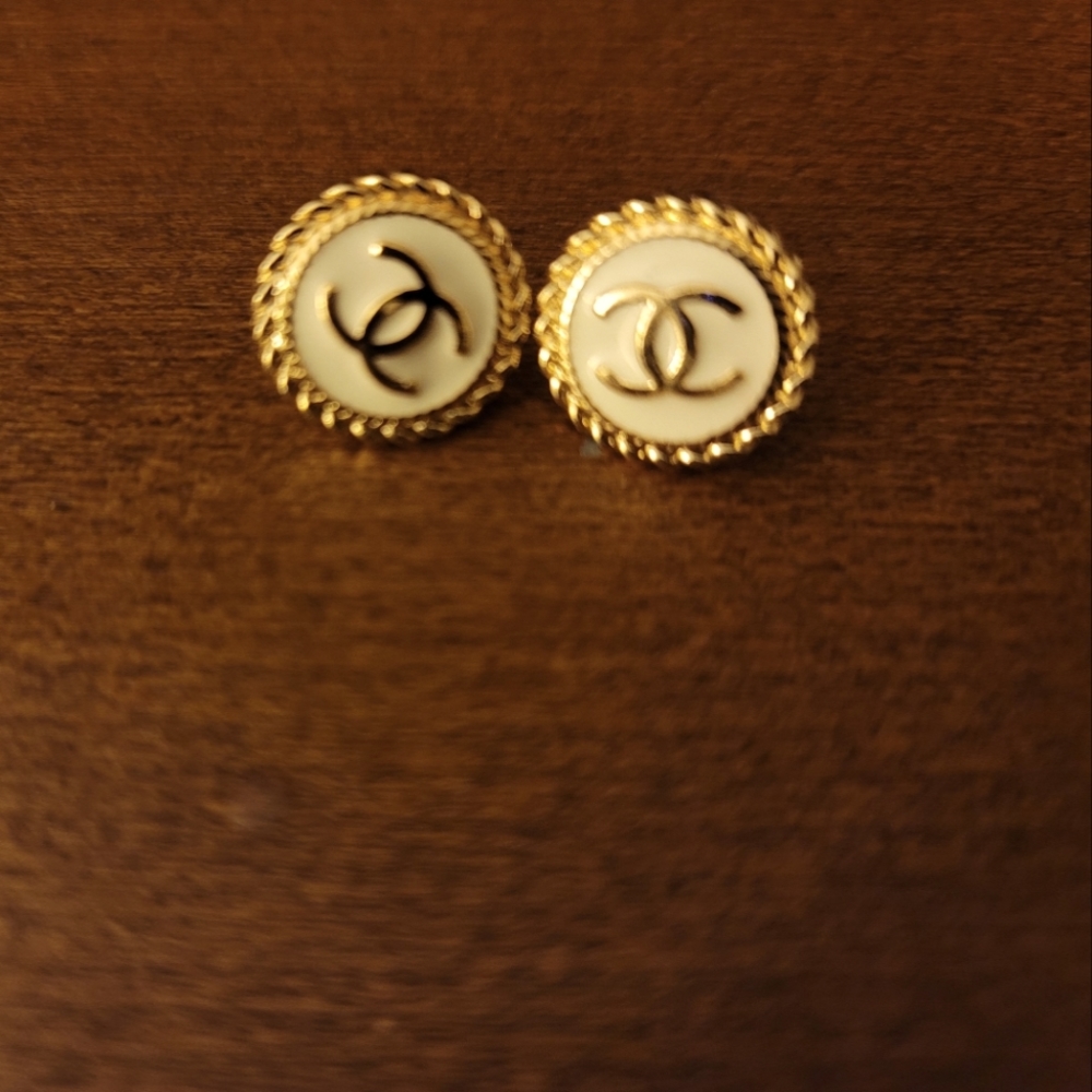 Repurposed Chanel Earrings